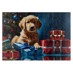 CHRISTMAS GOLDEN RETRIEVER PUPPY