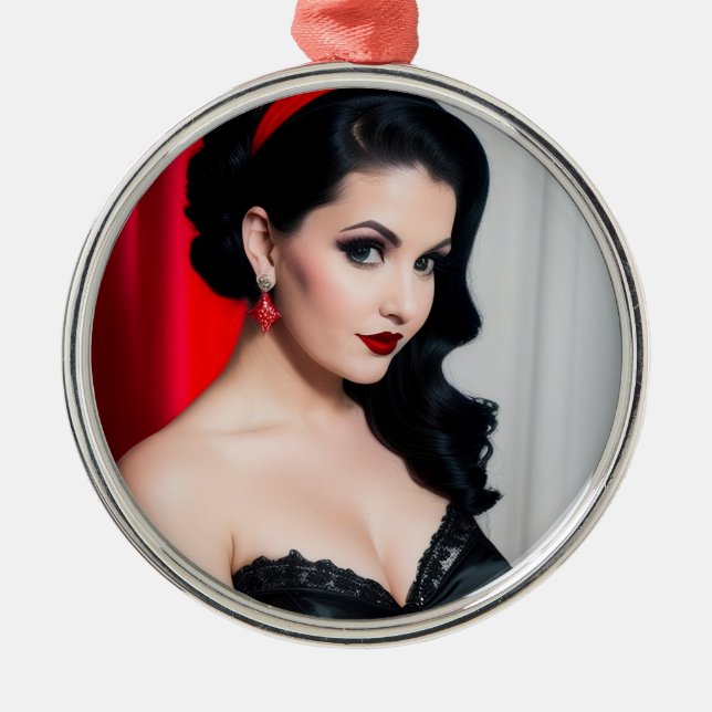 Christmas Goth Girl Jolly Holiday Ornament (Framsidan)