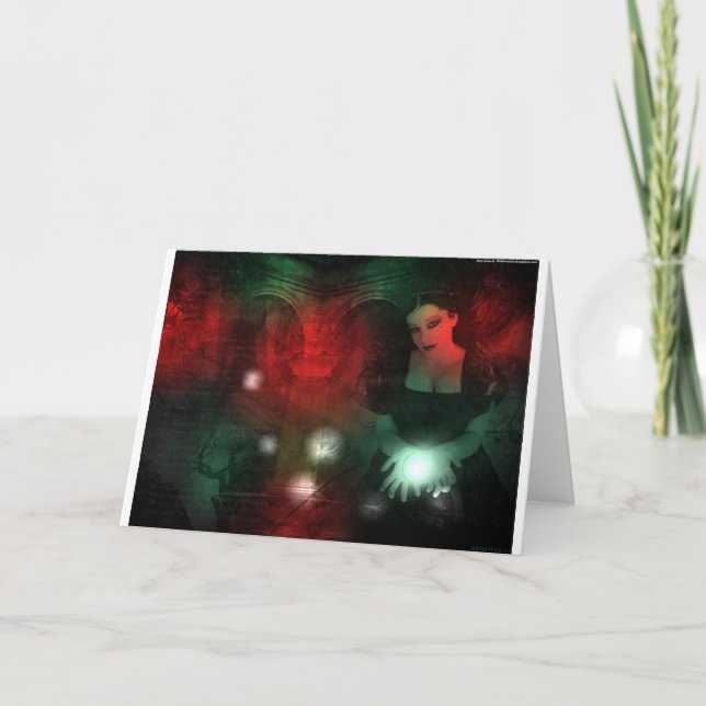 Christmas gothic helgkort (Framsida)