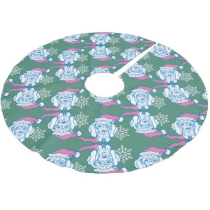 christmas great dane julgransmatta borstad polyester