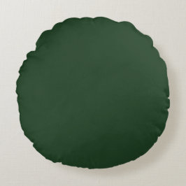 Christmas Green, Holiday Green, Solid Green,  Rund Kudde