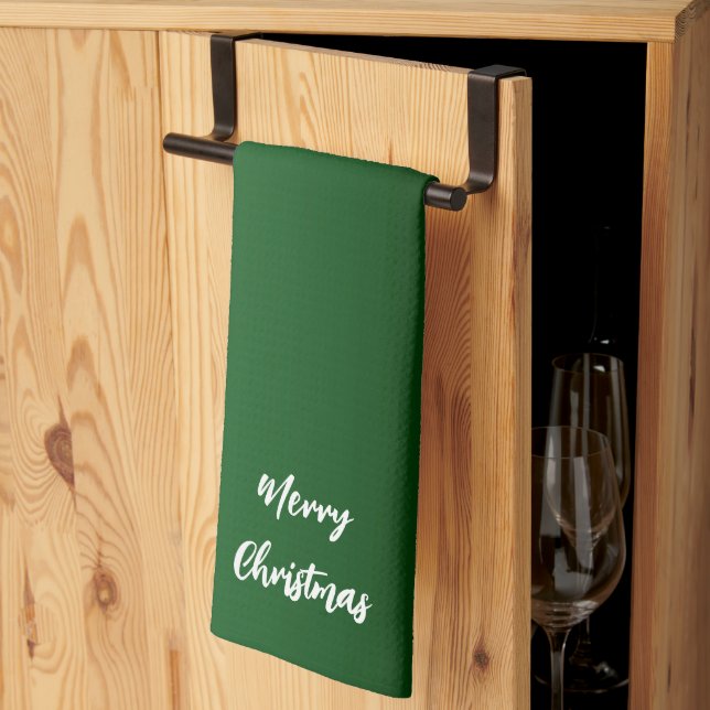 Christmas Green Kitchen Towels Kökshandduk (Thirds Fold)