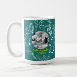 Christmas Green Photo Holiday Baking Family Recipe Kaffemugg