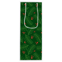 Christmas Greenery Berries Artisan Modern Holiday