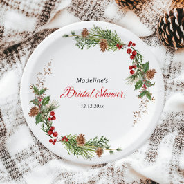 Christmas Greenery Bridal Shower 