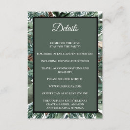 Christmas Greenery Enclosure Card Details Tilläggskort