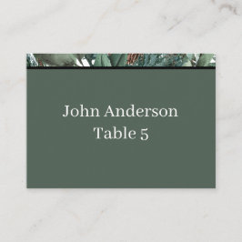 Christmas Greenery Place Card Placeringskort