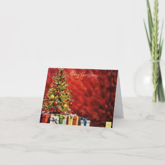 Christmas greeting card tack kort