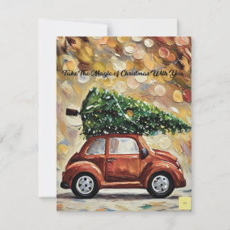 Christmas greeting card tack kort