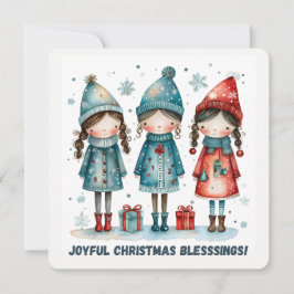 Christmas Greeting Postcard Julkort