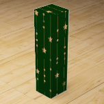 CHRISTMAS GRÖNT MED GULD STÄNGAR AV STÄCL PRESENTASK FÖR VINFLASKA<br><div class="desc">CHRISTMAS GRÖNT MED GULD STÄNGAR AV STÄCL</div>