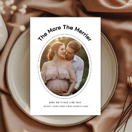 Christmas Growing Family Holiday Announcement Card Julkort