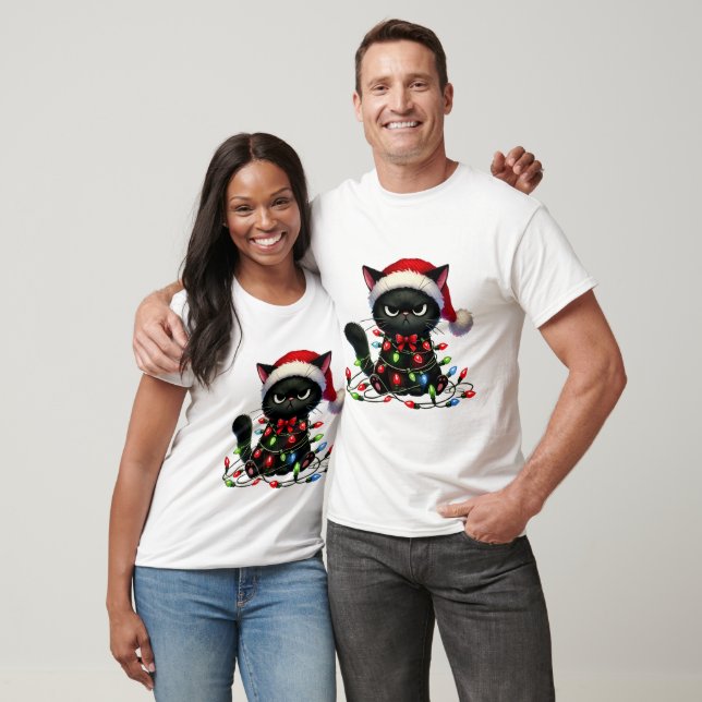 Christmas Grumpy Cat  T Shirt (Unisex)
