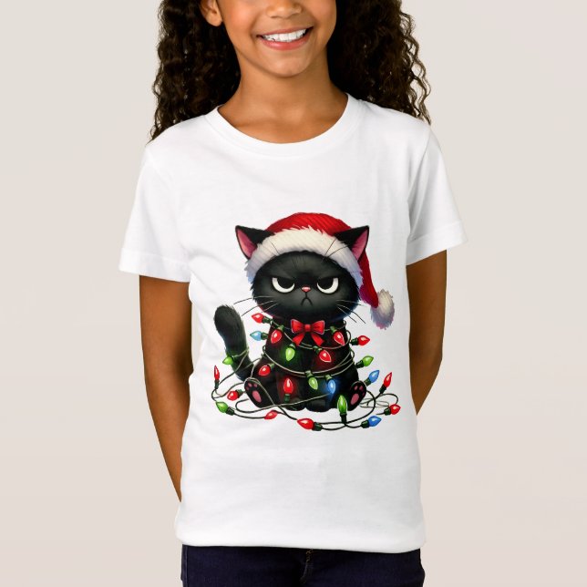 Christmas Grumpy Cat T Shirt (Framsida)