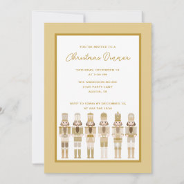 CHRISTMAS GULD NUTCRACKER-INBJUDANDE INBJUDNINGAR