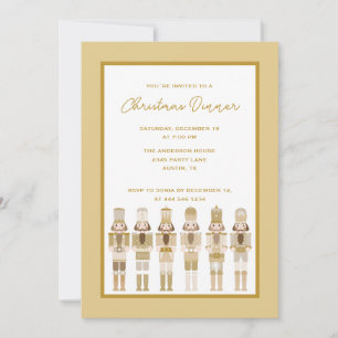 CHRISTMAS GULD NUTCRACKER-INBJUDANDE INBJUDNINGAR