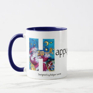 CHRISTMAS H BREV / GLAD HELG MONOGRAM MUGG