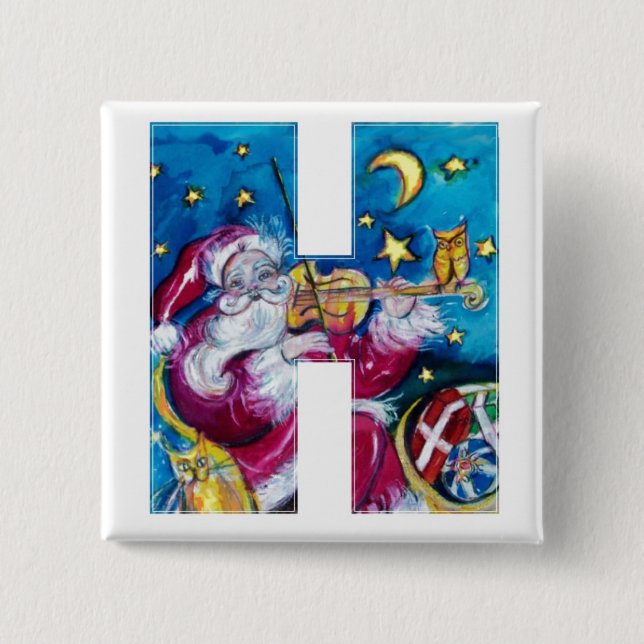 CHRISTMAS H BREV / INSPIRED SANTA MONOGRAM KNAPP (Framsida)