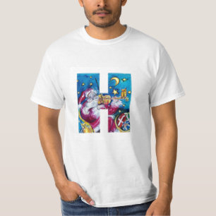 CHRISTMAS H BREV / INSPIRED SANTA MONOGRAM TEE