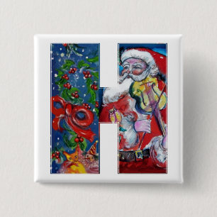 CHRISTMAS H BREV / SANTA MED VIOLIN MONOGRAM KNAPP