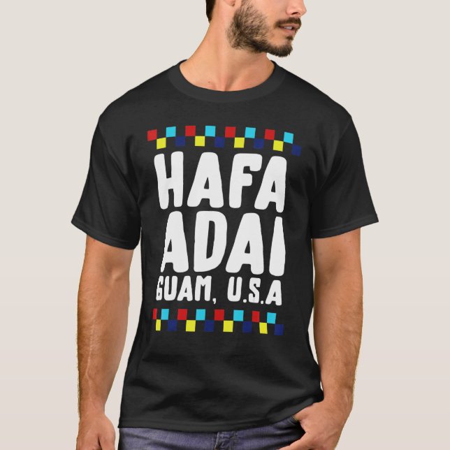 Christmas Hafa Adai Guam USA Hello Guam Vacation T T Shirt (Framsida)