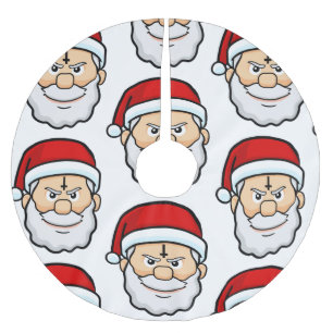 christmas Hail Santa Julgransmatta Borstad Polyester