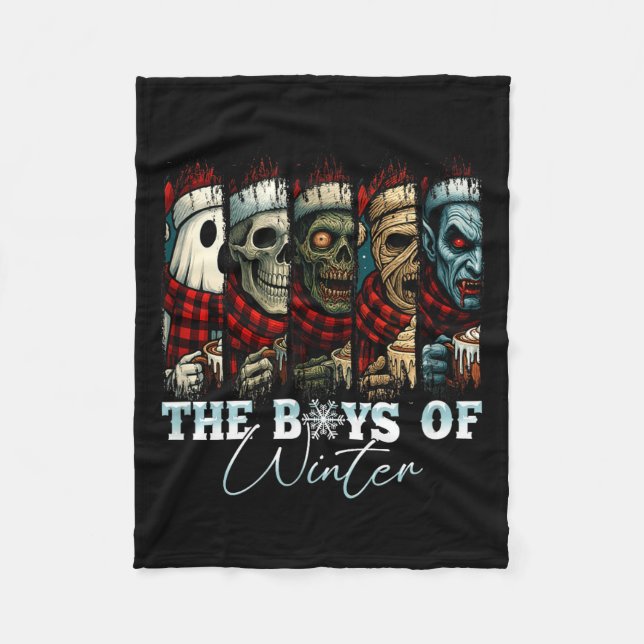 Christmas Halloween Creepmas Friends Horror Xmas C Fleecefilt (Framsidan)