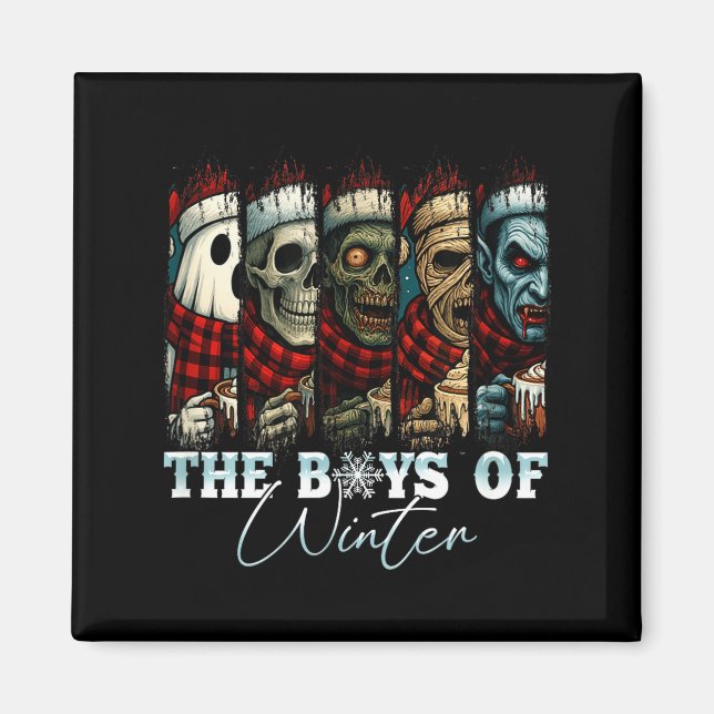 Christmas Halloween Creepmas Friends Horror Xmas C Magnet (Framsidan)