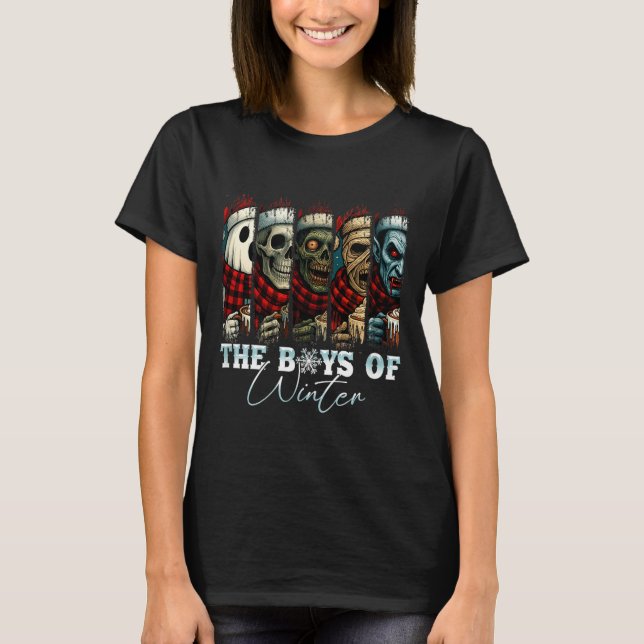 Christmas Halloween Creepmas Friends Horror Xmas C T Shirt (Framsida)