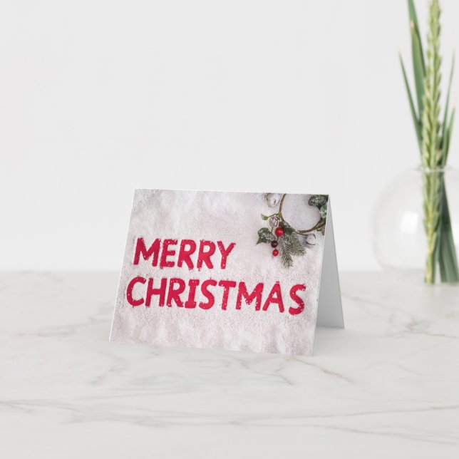 CHRISTMAS HÄLSNING "GNOME STIL" OCH SÅ CUTE! KORT (Framsida)