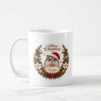 Christmas Hamster with Custom Name and Year Kaffemugg