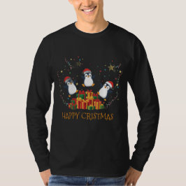 Christmas Happy Penguins Gift Party T Shirt