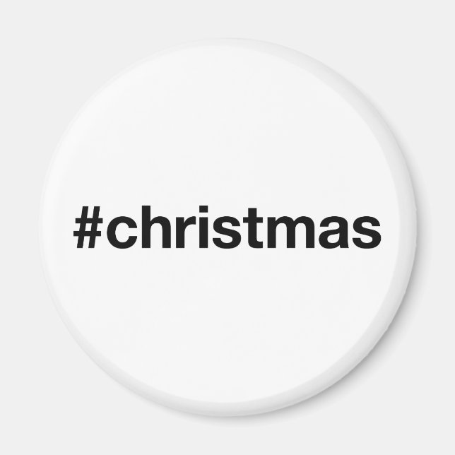 CHRISTMAS Hashtag Magnet (Framsidan)