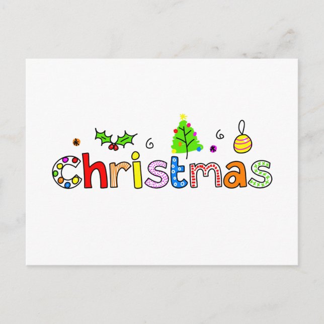 christmas helg vykort (Framsida)