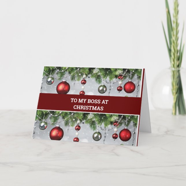 CHRISTMAS HELGDAG DECOR "CHEF" I CHRISTMAS HELGKORT (Framsida)