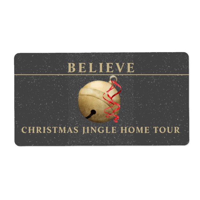 CHRISTMAS HELGDAG JINGLE BELL FRAKTSEDEL (Framsidan)