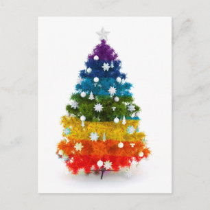 christmas helgdag träd färg lycklig glädje helg vykort