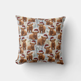 Christmas Highland Cows Kudde