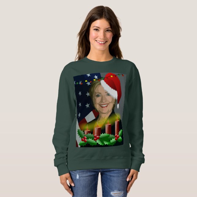 "christmas hiLL clinton Women sweatshirt" Tröja (Hel framsida)