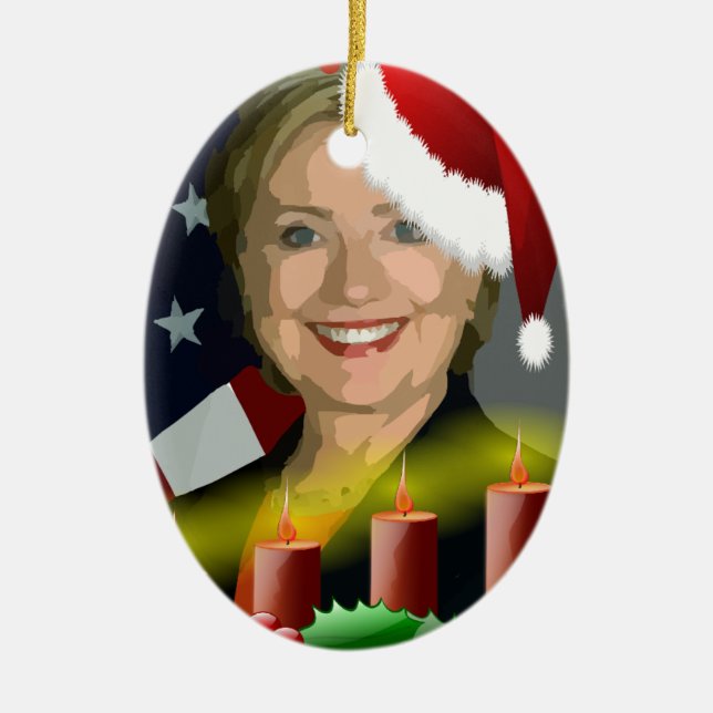 christmas hillisk clinton julgransprydnad keramik (Framsidan)