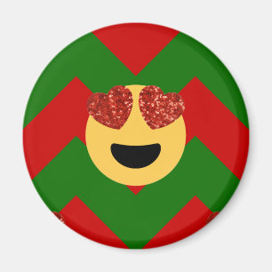 christmas hjärta öga emoji magnet