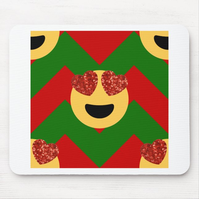 christmas hjärta öga emoji musmatta (Framsidan)