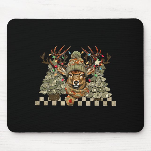 Christmas Holiday Camo Hunting Reindeer Deer Xmas  Musmatta (Framsidan)