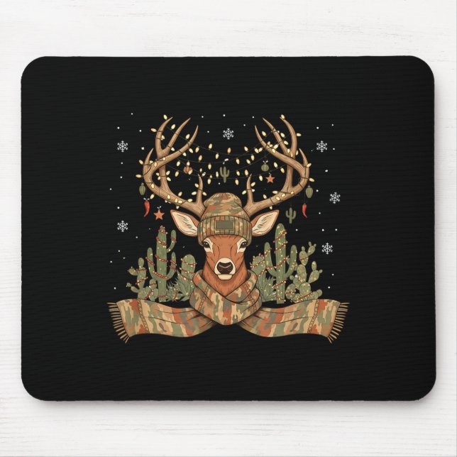 Christmas Holiday Camo Hunting Reindeer Deer Xmas  Musmatta (Framsidan)