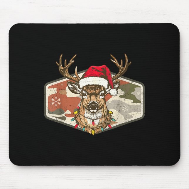 Christmas Holiday Camo Hunting Reindeer Deer Xmas  Musmatta (Framsidan)