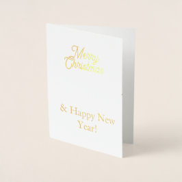 Christmas Holiday Card Folierat Kort