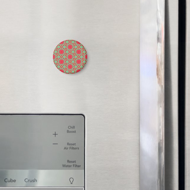 Christmas Holiday Charm Pattern  Magnet (In Situ (Fridge))