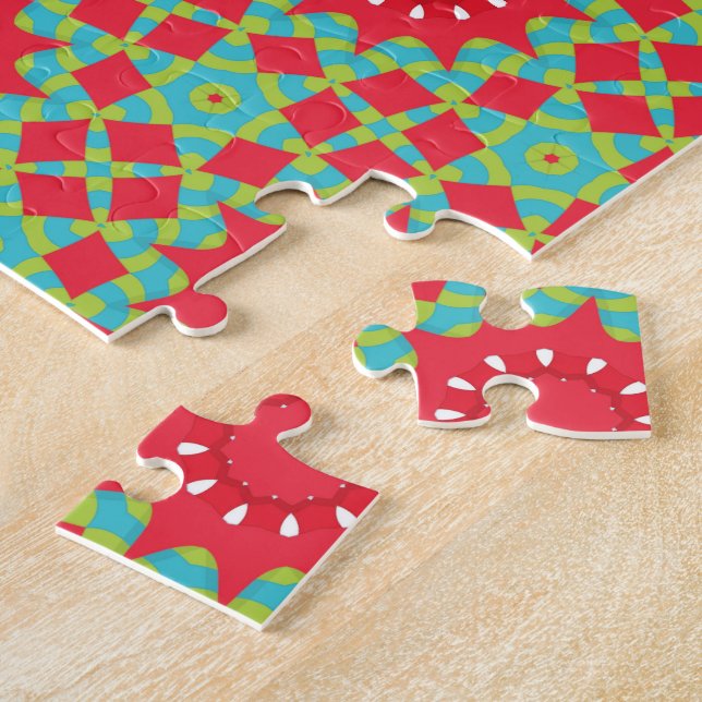 Christmas Holiday Charm Pattern  Pussel (Sidan)