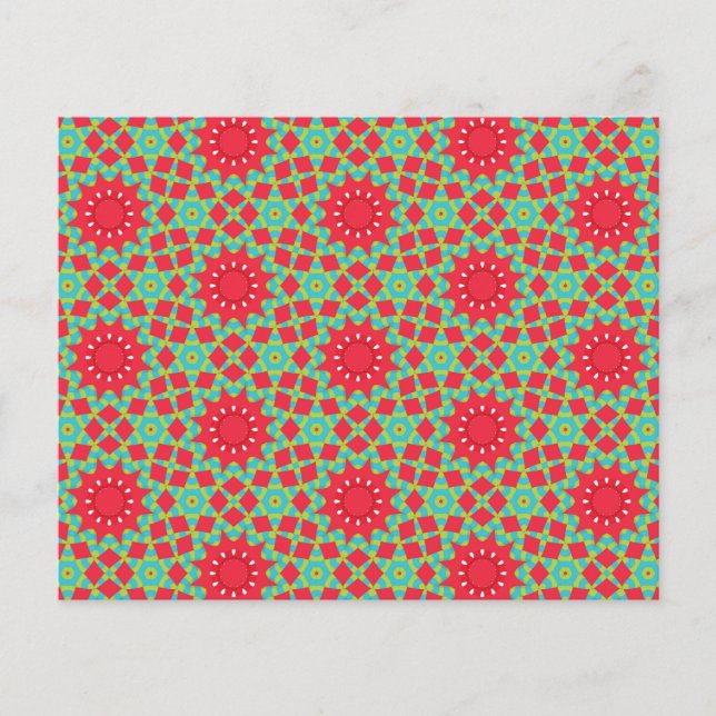 Christmas Holiday Charm Pattern Scrapbook Paper (Framsida)