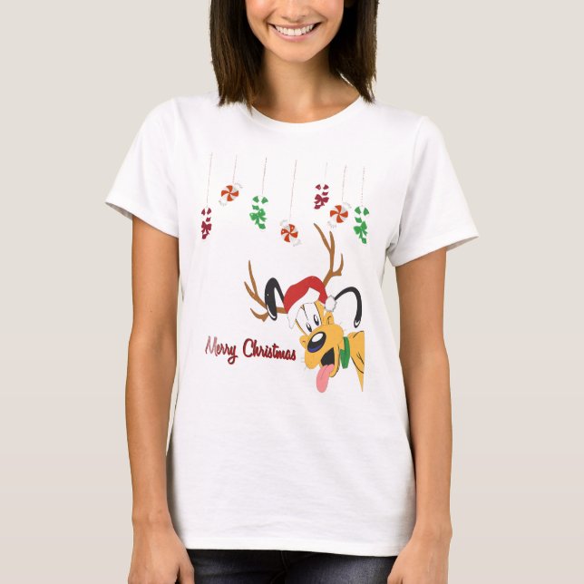 Christmas Holiday Cute Candy Peppermint T-Shirt (Framsida)
